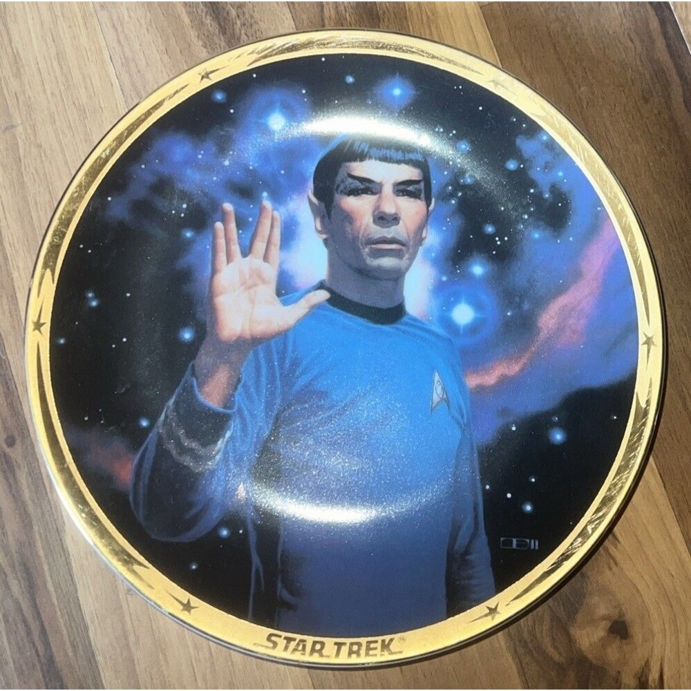 Plate Star Trek 25TH Anniversary 8" SPOCK 1991 Hamilton Collection #44528